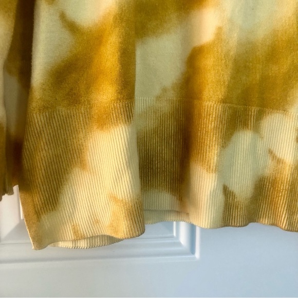 Revolves Marled Mustard Yellow Tye Dye woman Size L - Picture 3 of 5